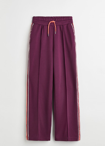 Бордовые спортивные демисезонные брюки H&M