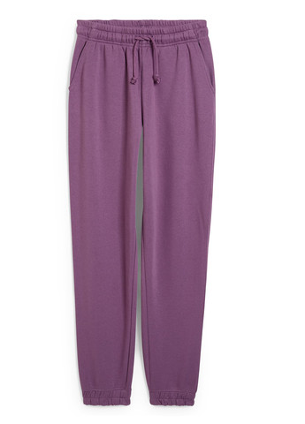 Фиолетовые кэжуал, спортивные демисезонные джоггеры брюки C&A