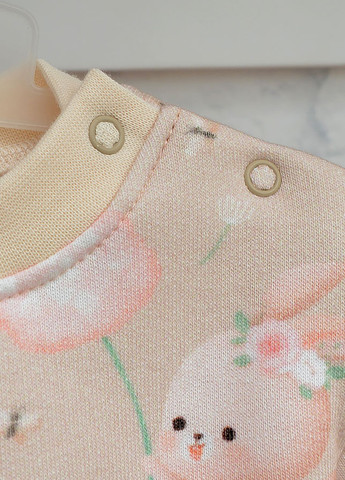 Бежевий демісезонний костюм (світшот, штани) Blanka