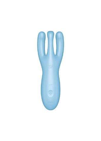 Кліторальний смарт вібратор Threesome 4 Blue з трьома пальчиками Satisfyer (254785307)