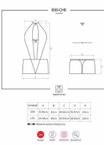 Сорочка (сорочка, стрінги) Obsessive (231046010)