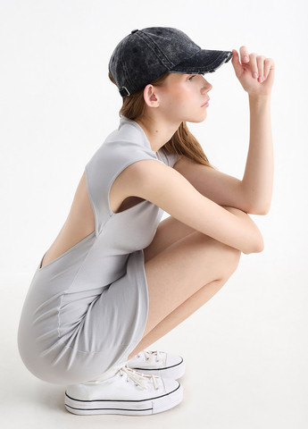 Світло-сіра кежуал сукня силуетна C&A однотонна