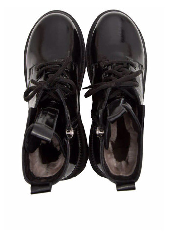 Зимние ботинки Prego лаковые, со шнуровкой