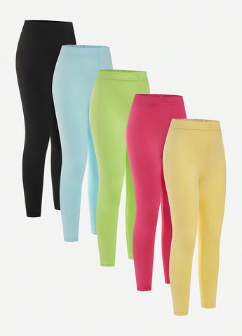 Комбинированные демисезонные леггинсы (6 шт.) SHEIN