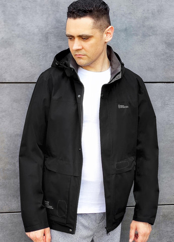 Чорна демісезонна куртка Sun's House