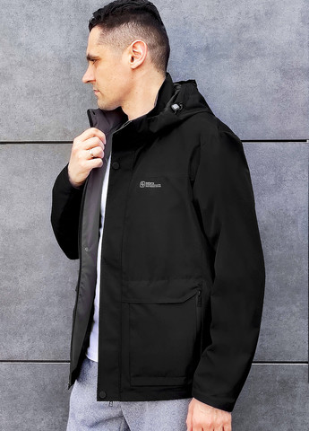 Чорна демісезонна куртка Sun's House