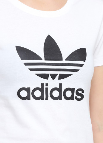 Белая всесезон футболка adidas