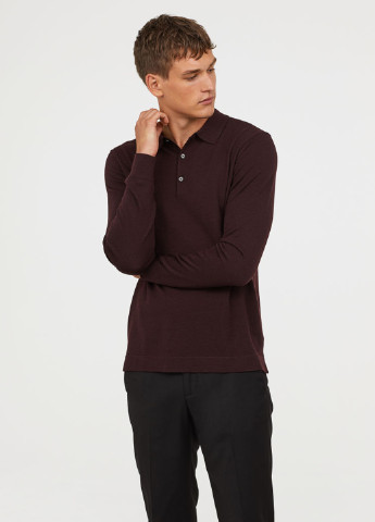 Бордовый демисезонный свитер джемпер H&M
