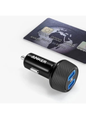 Зарядний пристрій PowerDrive - 2 Quick Charge 3.0 Ports V3 (Black) (A2228H11) Anker (216637944)