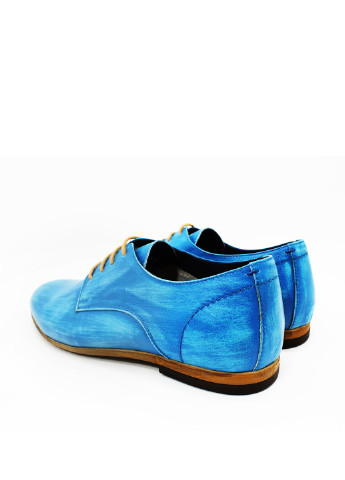 Голубые кэжуал туфли Luciano Bellini на шнурках