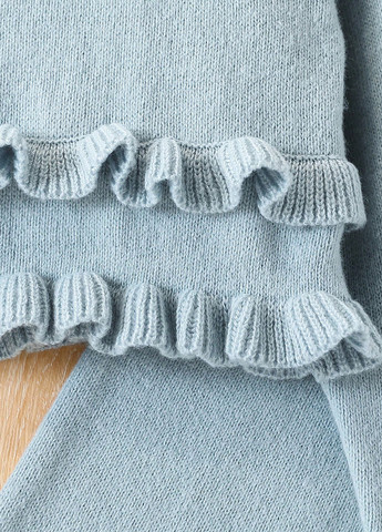 Сіро-голубий демісезонний костюм (джемпер, брюки) брючний SHEIN