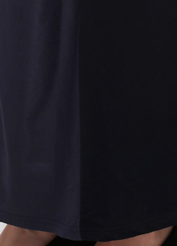 Темно-синяя кэжуал однотонная юбка Sasha Ferrano а-силуэта (трапеция)