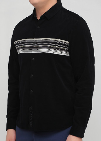 Черная кэжуал рубашка с геометрическим узором Jack & Jones