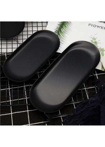 Блюдо овальне Чорний металік DL21012688 23х9.5 см Olens (253630938)