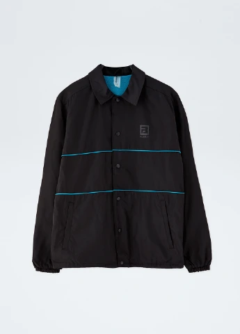 Черная демисезонная ветровка Pull & Bear