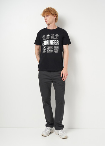 Чорна футболка Sol's Regent