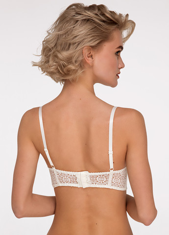 Молочный балконет бюстгальтер Sambario с косточками полиэстер, кружево