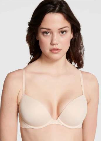 Бежевый демисезонный комплект (бюстгальтер, трусики) Victoria's Secret