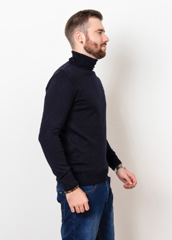 Темно-синий демисезонный свитер мужской джемпер ISSA PLUS GN4-57