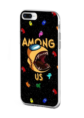 Чехол силиконовый Apple Iphone 8 plus Амонг Ас Желтый (Among Us Yellow) (6154-2409) MobiPrint (219561306)