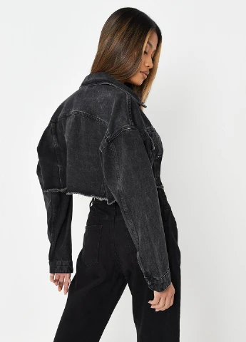 Чорна демісезонна куртка Missguided