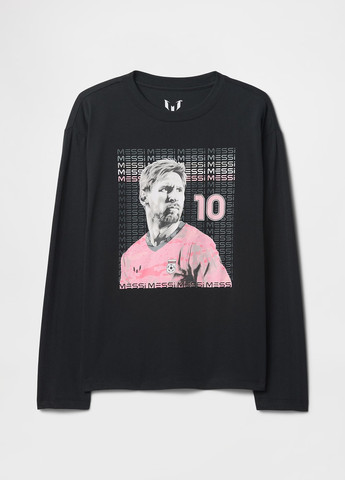 Черный демисезонный кэжуал лонгслив Gap с рисунком