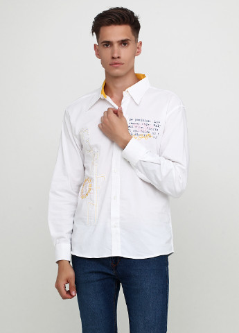 Белая кэжуал рубашка с надписями Griffin