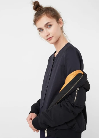 Темно-синее кэжуал платье Mango однотонное