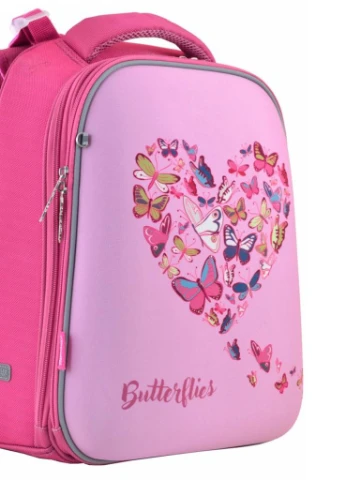 Рюкзак школьный 1 Вересня каркасный H-12 Delicate butterflies (556040) 1 Вересня (205773305)