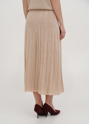 Пудровая кэжуал однотонная юбка ESSME а-силуэта (трапеция)