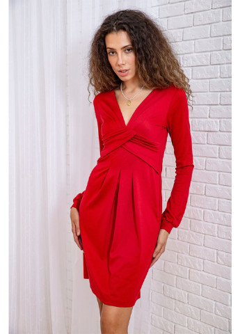 Червона кежуал плаття, сукня футляр Ager однотонна