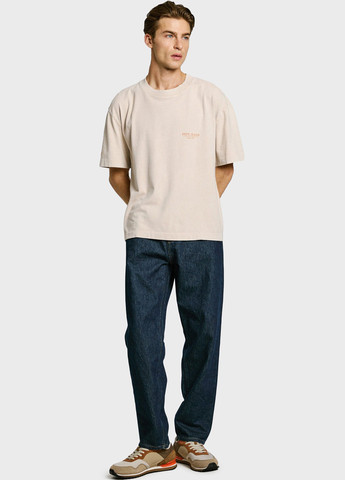 Бежевая футболка Pepe Jeans