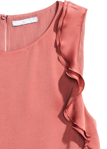 Терракотовая летняя блуза H&M