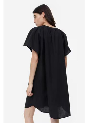 Чорна кежуал сукня H&M однотонна