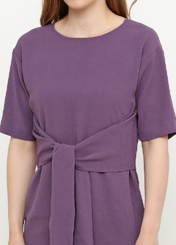 Фіолетова кежуал плаття, сукня H&M однотонна