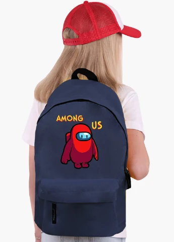 Детский рюкзак Амонг Ас Красный (Among Us Red) (9263-2411) MobiPrint (217075014)