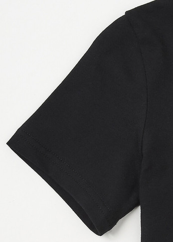 Чорна літня футболка Garnamama