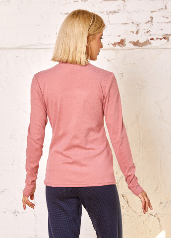 Розовый демисезонный светр жіночий пуловер ISSA PLUS 12937