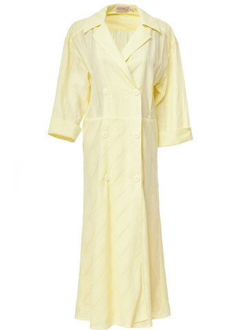 Світло-жовтий кежуал плаття, сукня кльош MiNiMax в смужку