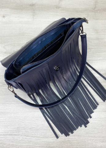 Сумка жіноча крос боді екошкіра (wel-63603) Темно-синя WeLassie (253982363)