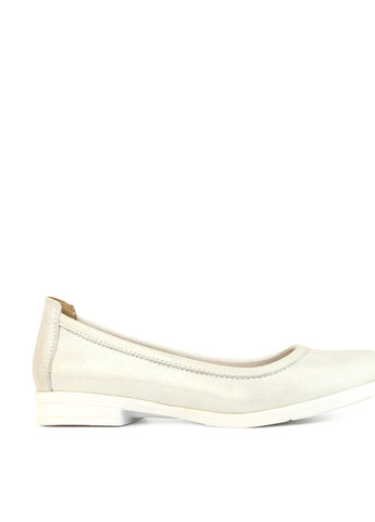 Жіночі балетки Libero | світло-бежеві однотонні без декору натуральна шкіра (302791988)