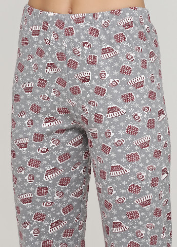 Вишневая всесезон пижама (лонгслив, брюки) лонгслив + брюки Fawn