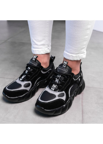 Чорні осінні кросівки жіночі walter 2988 38 24,5 см чорний Fashion