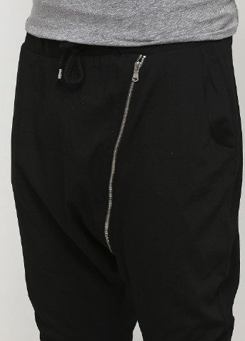 Черные кэжуал демисезонные зауженные брюки Piazza Italia