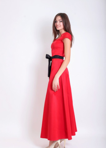 Красное кэжуал женское платье подіум joanne Podium однотонное