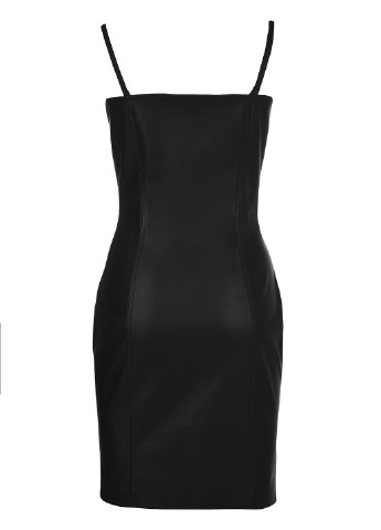 Черное коктейльное платье с открытыми плечами LOVE REPUBLIC
