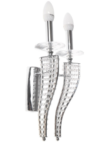 Бра настінне накладне у спальню кришталеве свічка BR-01 303W/2 Brille (253894604)