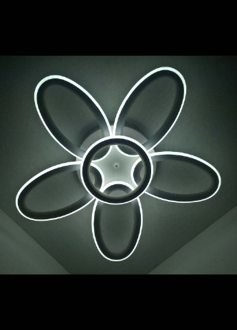 Світлодіодна потолочаня LED люстра 9986/5 + 1 Білий 10х62х62 см. Handmade (234537912)
