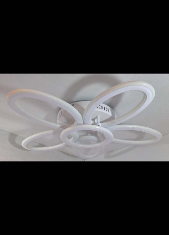 Світлодіодна потолочаня LED люстра 9986/5 + 1 Білий 10х62х62 см. Handmade (234537912)
