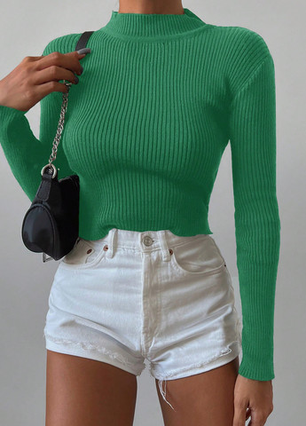 Зеленый демисезонный джемпер джемпер SHEIN